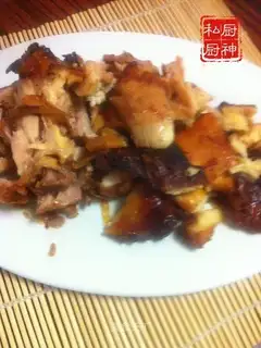 Roasted chicken legs