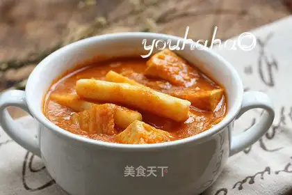 Pickles, tofu soup