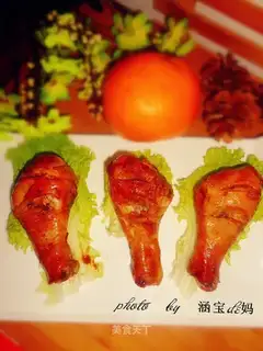 Orange roast chicken leg