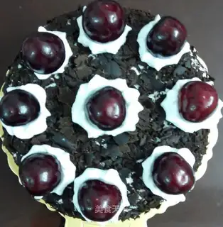 Eight inches of black forest cake