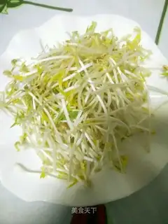 Pure green bean sprouts