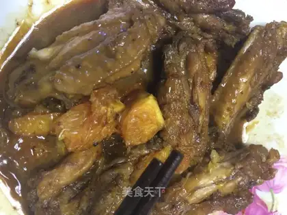 Orange chicken wings