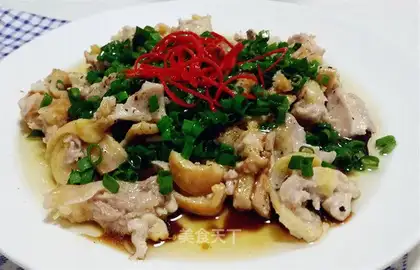 Pour the chicken