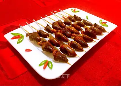 Roast chicken heart string
