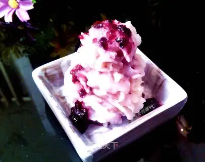 Blueberry mashed potatoes