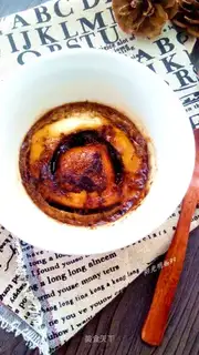 Red sugar steamed eggs