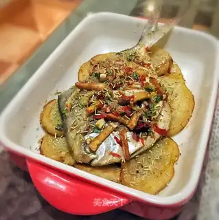 Mediterranean seafood roasted fish
