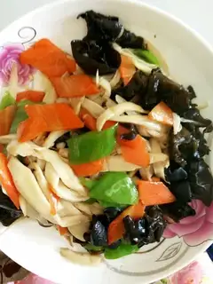 The apricot mushrooms