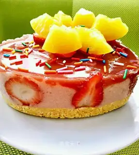 Yogurt and fruit mousse