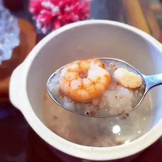 Shrimp rice congee