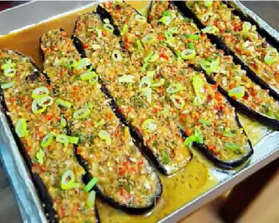 Roast eggplant