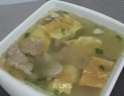 Egg-skinned broth