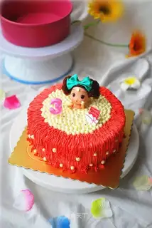 Eight-inch bath princess cake