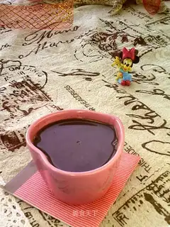 Three black rice paste