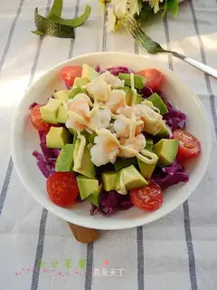 Cream shrimp salad