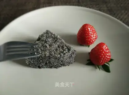 Soft, black rice cake