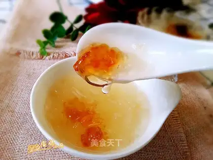 Peach and silver spoons