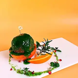 Emerald potato shrimp balls
