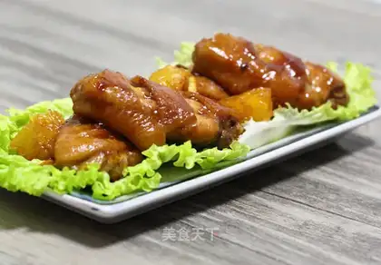 Orange honey chicken wings