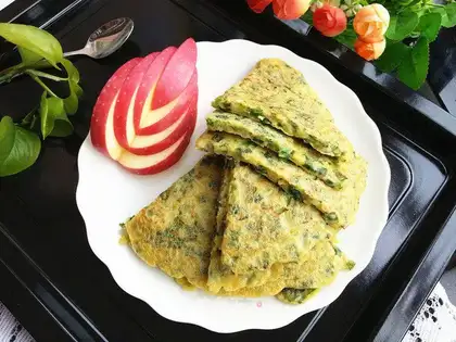 Yellow-mealed egg omelet