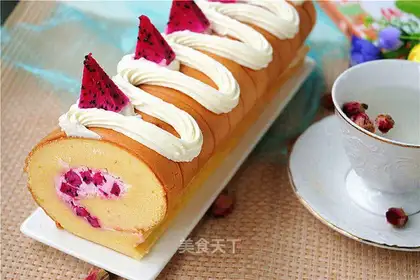 Flamingo cream roll