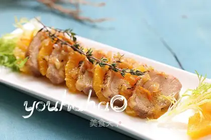 Sour sweet, orange duck