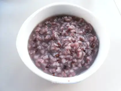 Black rice congee