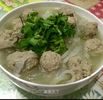 The warm radish crotch soup