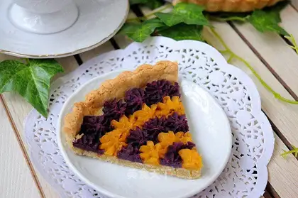 Double-colour coarse pie