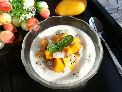 Fruit honey yogurt