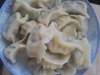 A lamb onion dumpling