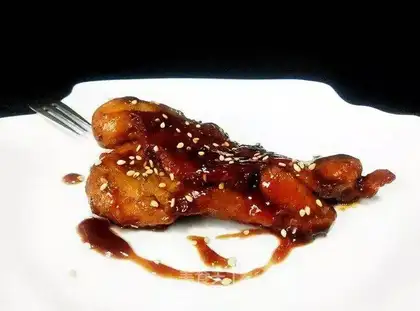 Burn chicken legs
