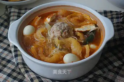 The meatballs and the casserole