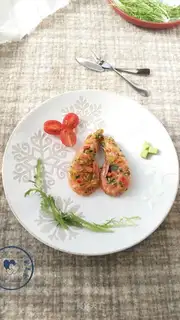 Golden garlic, South American shrimp