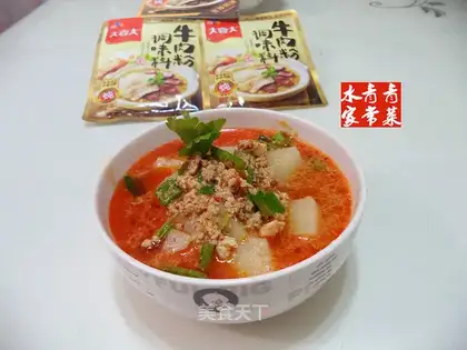 Meat and tofu