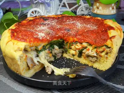 Chicago pie pizza