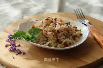 Plum fried rice
