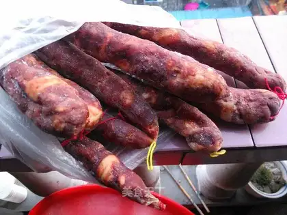 Homemade spicy sausages