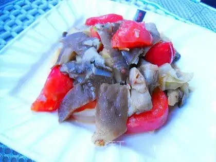 Scrambled mushrooms
