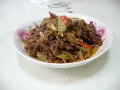 Garlic beef silk