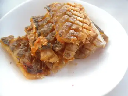 Fried eels dry