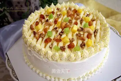 Vegetable cheese cream cake