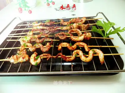 Roasted squid