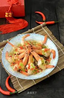 Flowers with rich shrimp