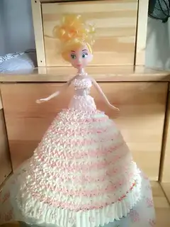 Barbie doll cake