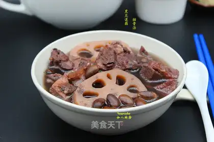 Black Bean Lotus Bone soup
