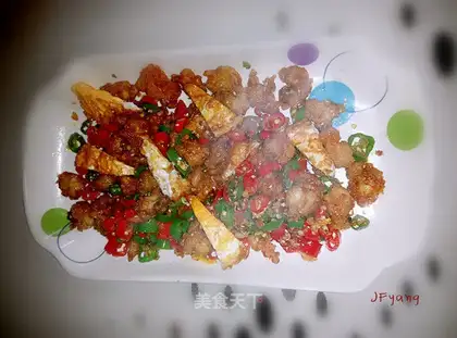 Spicy chicken crumbs
