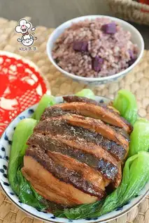 Potato button meat