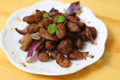 Roasted lamb