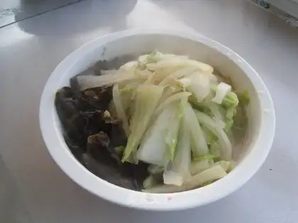 The cabbage curry
